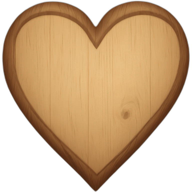 wooden heart emoji