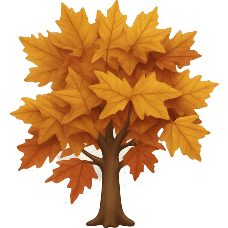 Fall leaf tree emoji