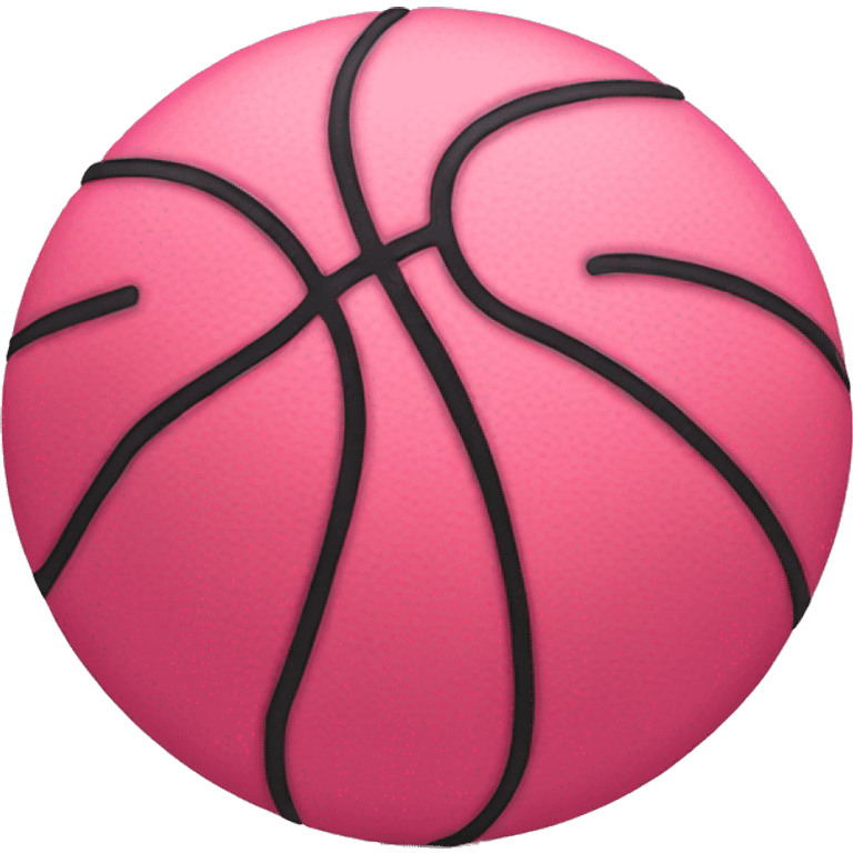 pink basketball emoji