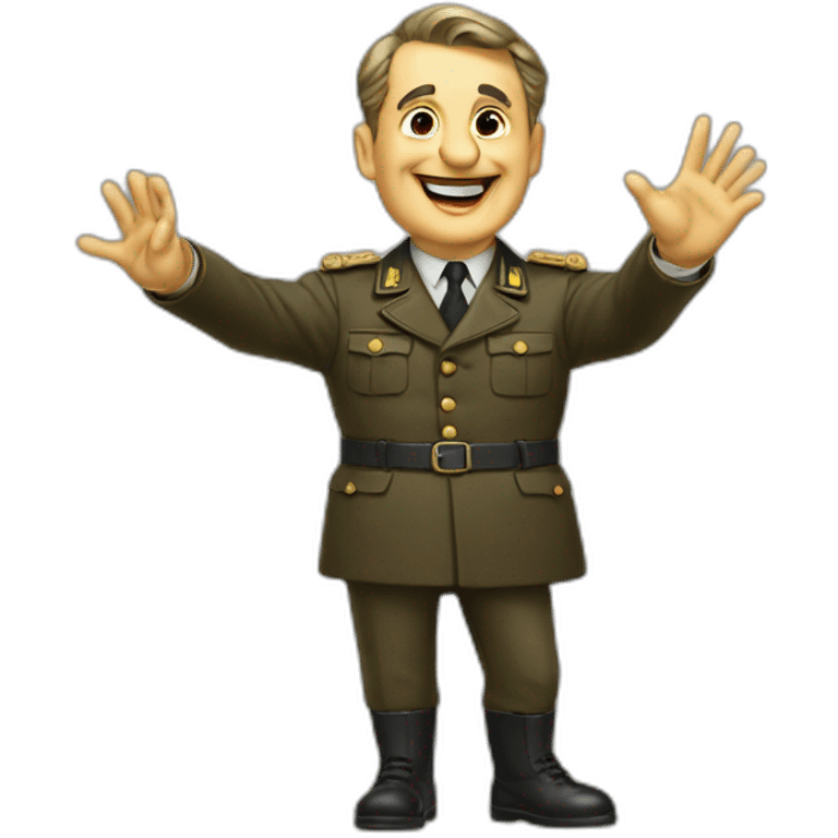 40s Germany dictator waving emoji