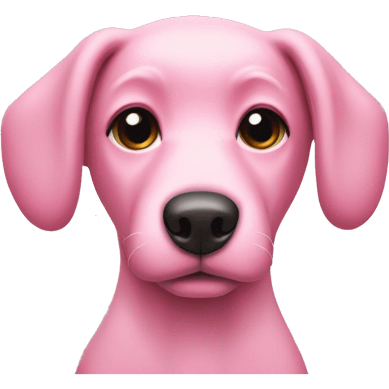 pink dog  emoji