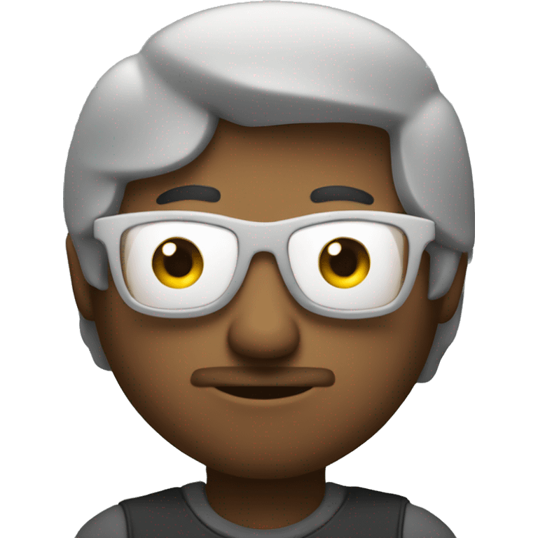 a developer looking from behind a macbook emoji