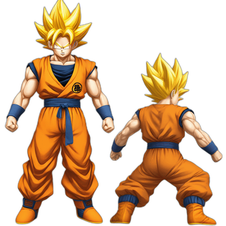 goku super saiyan full body emoji