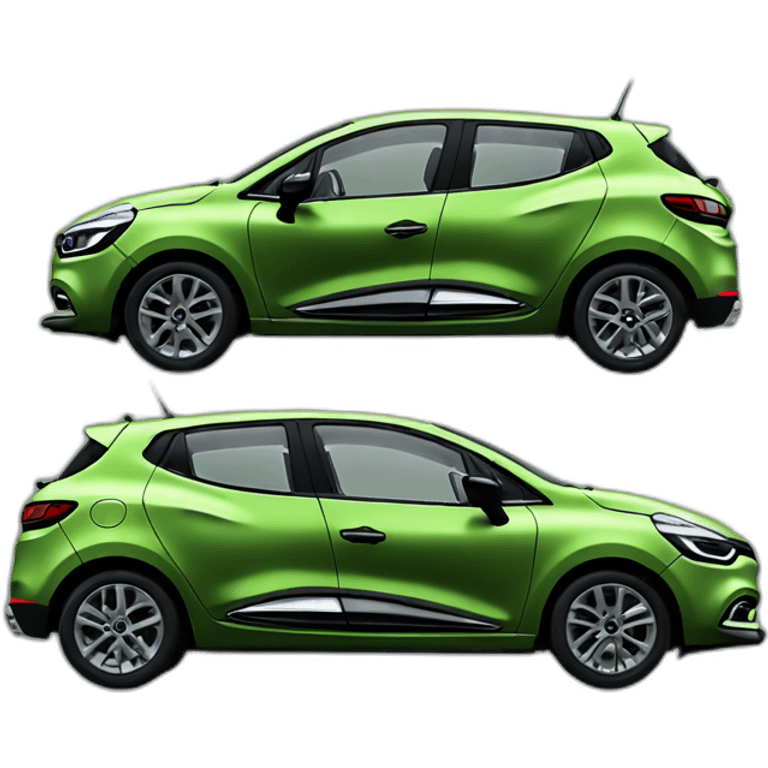 Renault Clio 4 Green military  emoji