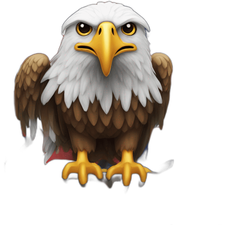 EAGLE ON A UNION JACK emoji