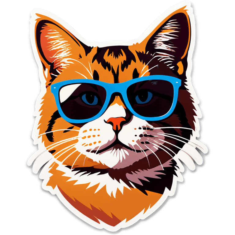 Cat with sunglasses emoji