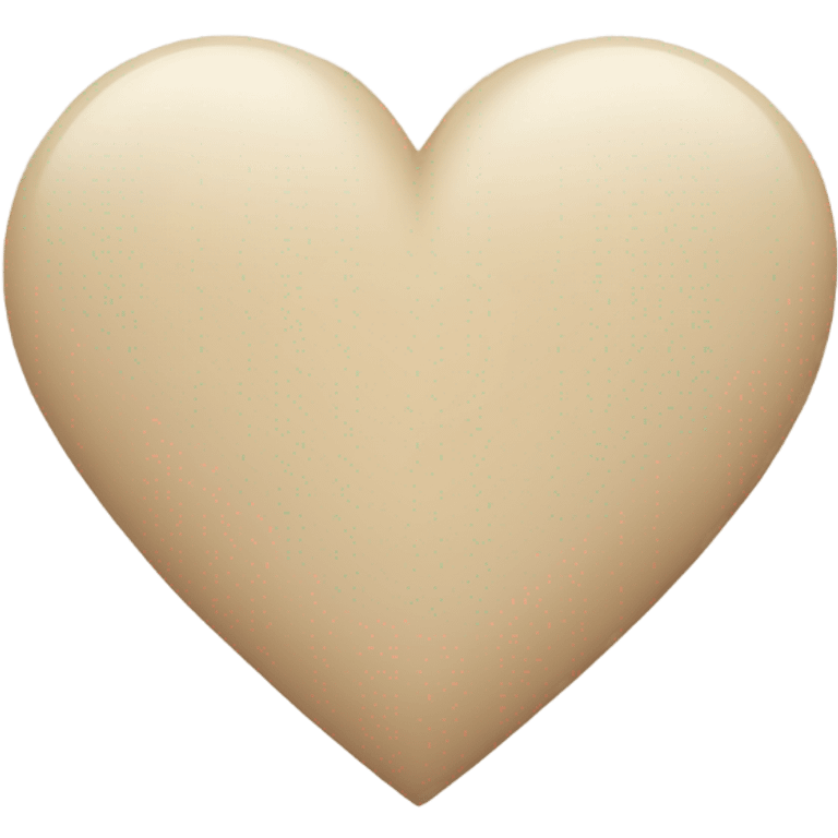 Beige heart  emoji