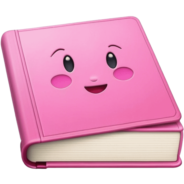 Icone book utilise couleurs rose emoji