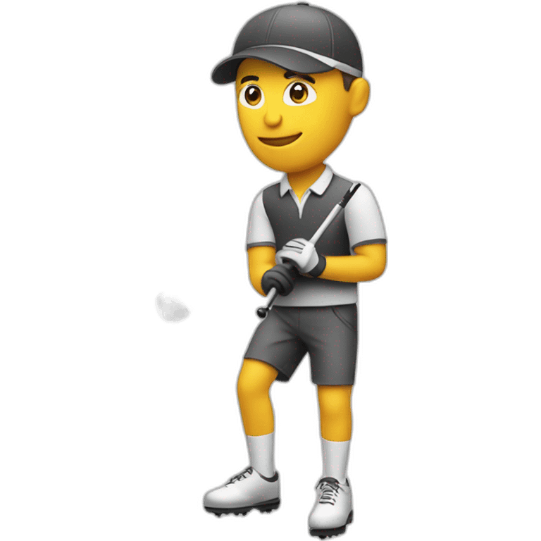 Golfer with driver emoji