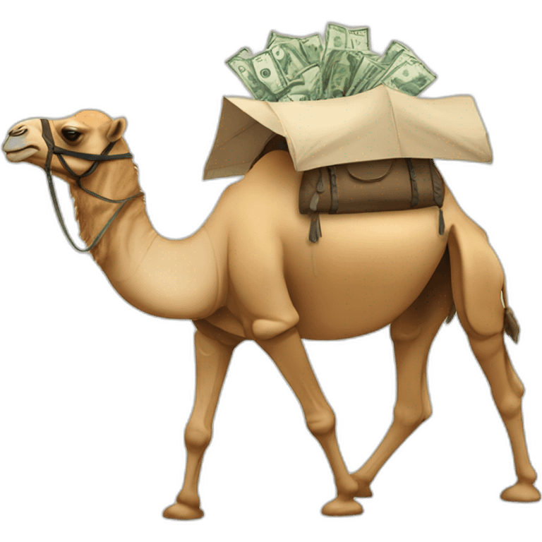 Money tourism camel emoji