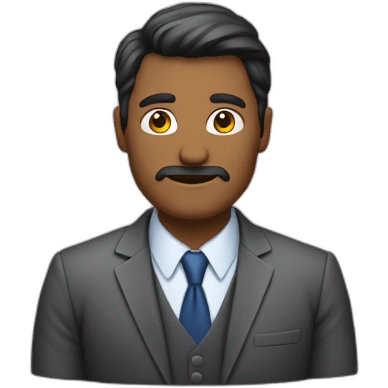 hombre en oficina emoji