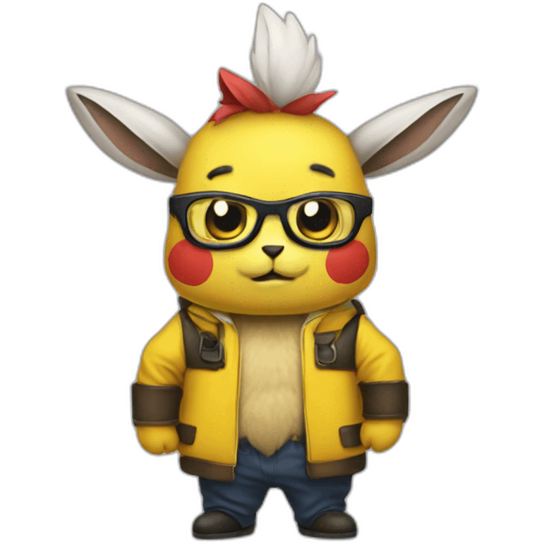 tim cook dressed up as pichachu emoji