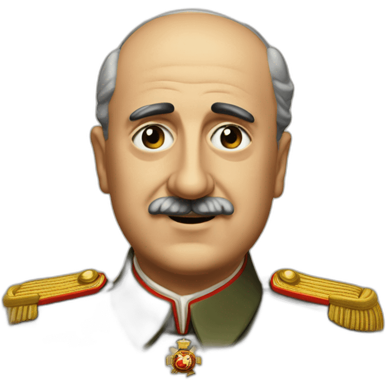 General Francisco Franco winking his left eye emoji