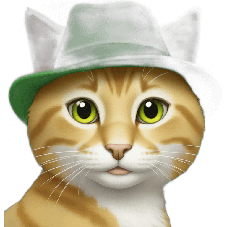 the cat in the green hat emoji