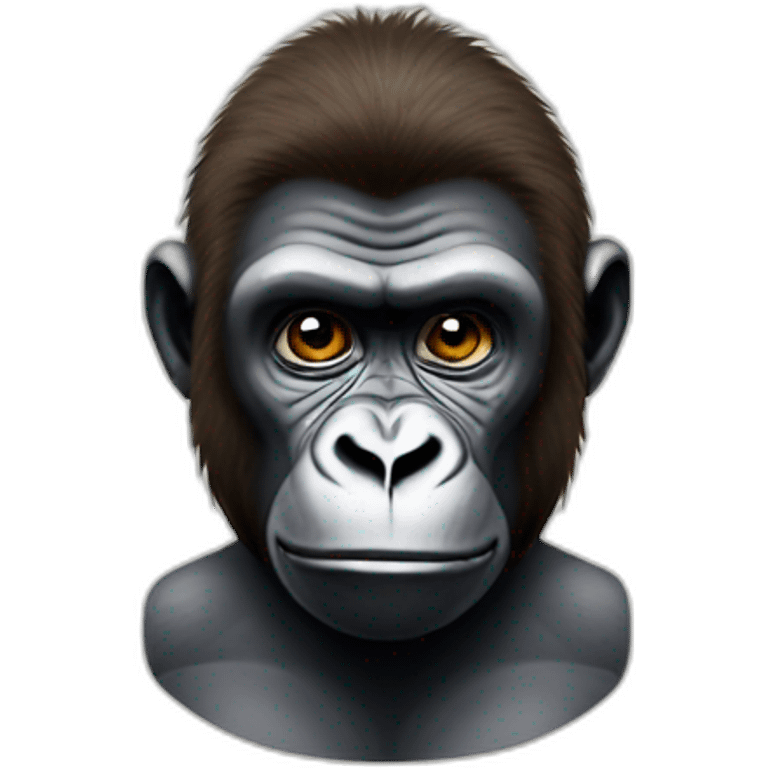 Gorilla with Mark Zuckerberg emoji