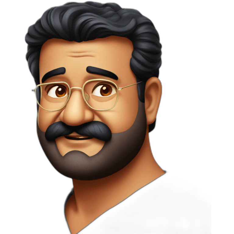 Malayalam movie actor Mohanlal emoji