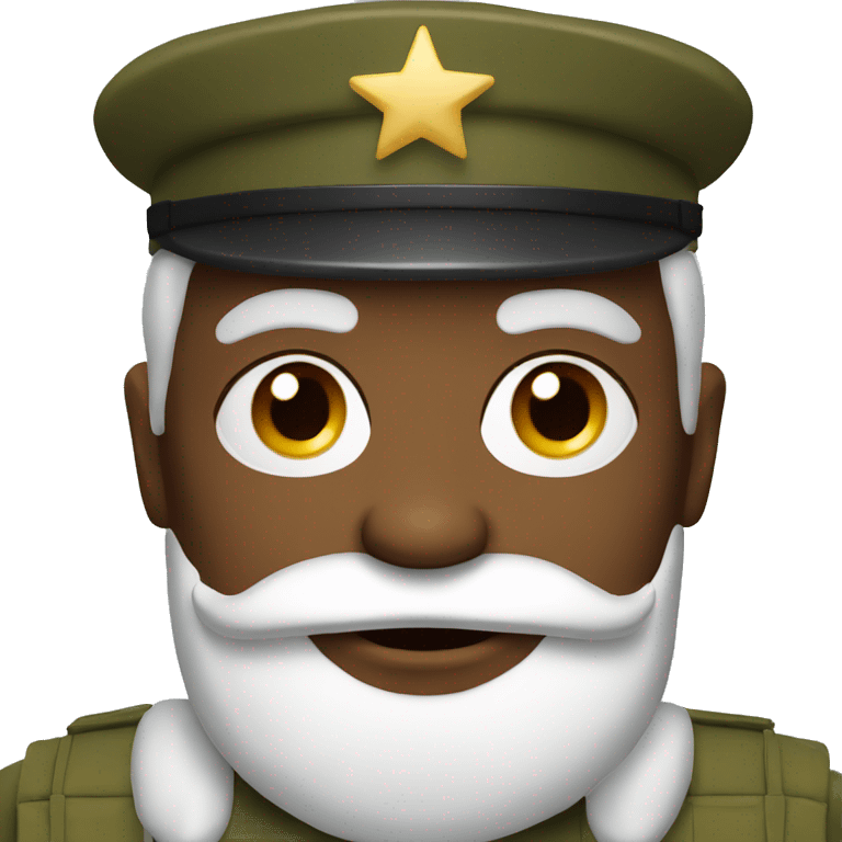 santa claus in a army uniform emoji