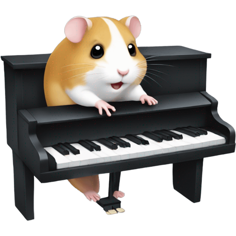 Hamster playing the piano  emoji