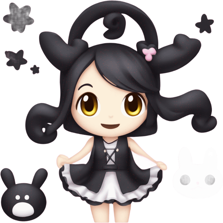 Kuromi and my melody emoji