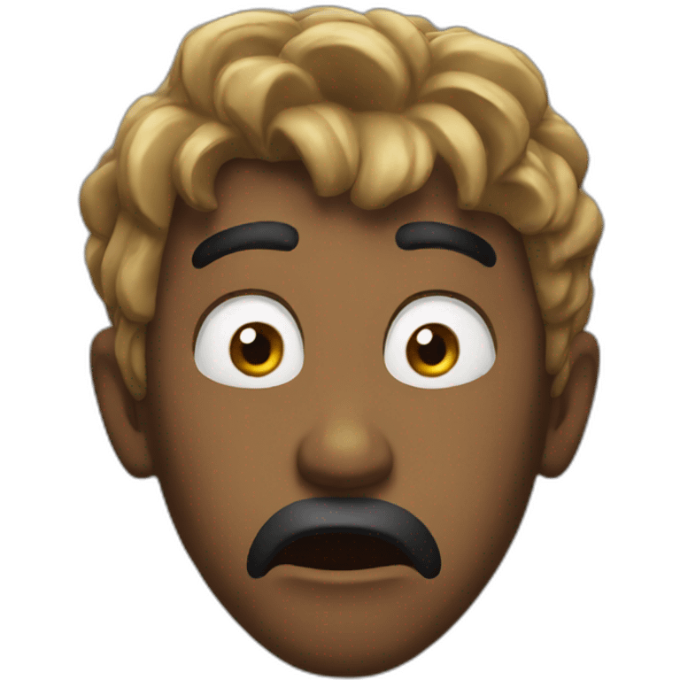 Shocked shit emoji