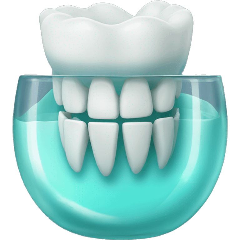 dentures in glass emoji