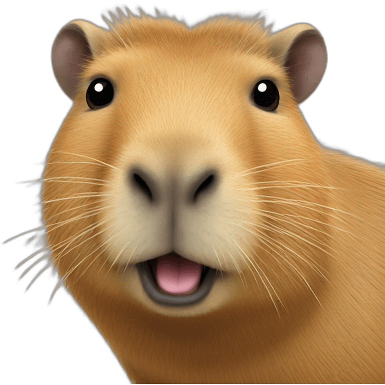 Capybara realistic emoji