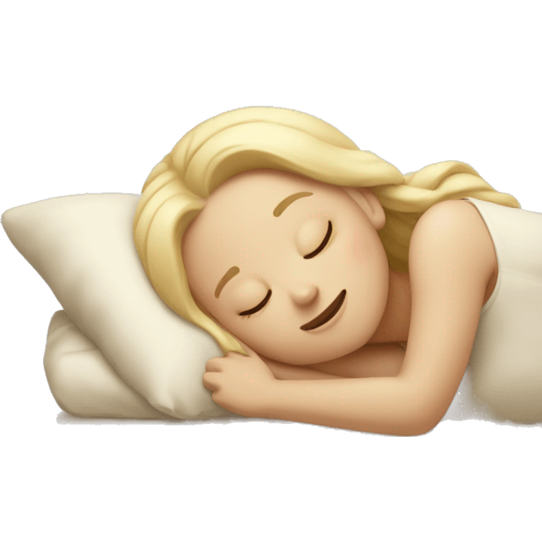 Vanilla girl sleeping emoji