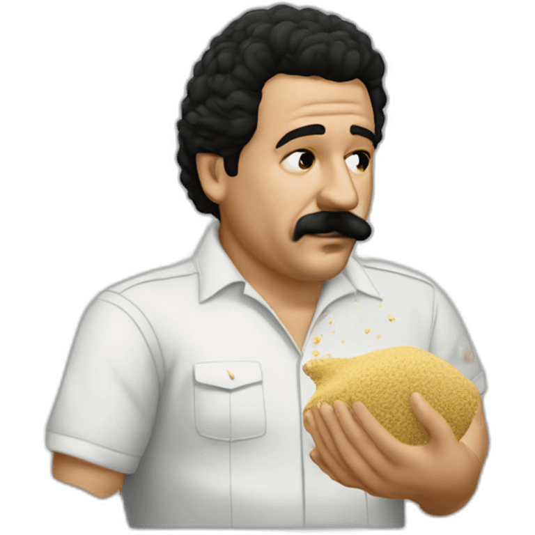 pablo escobar sniffing flour emoji