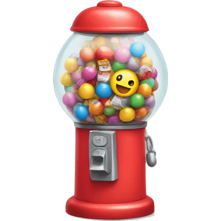 Kid stuck in gumball machine emoji