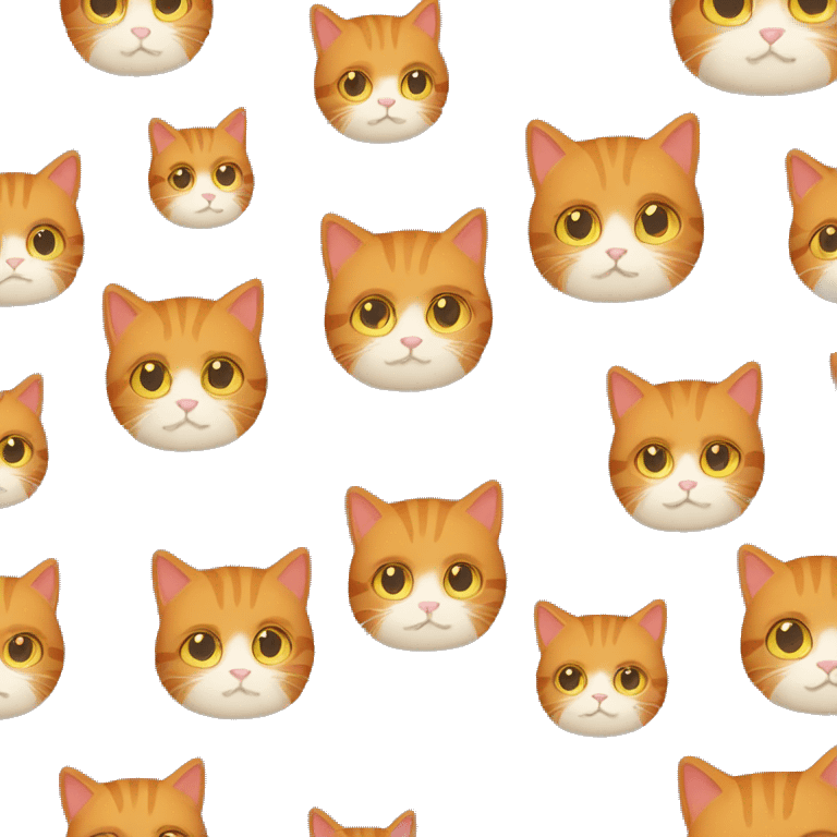 Ginger cat wear hoodie emoji