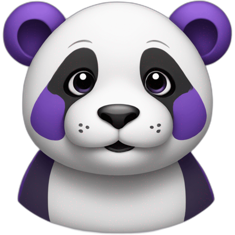 Purple panda emoji