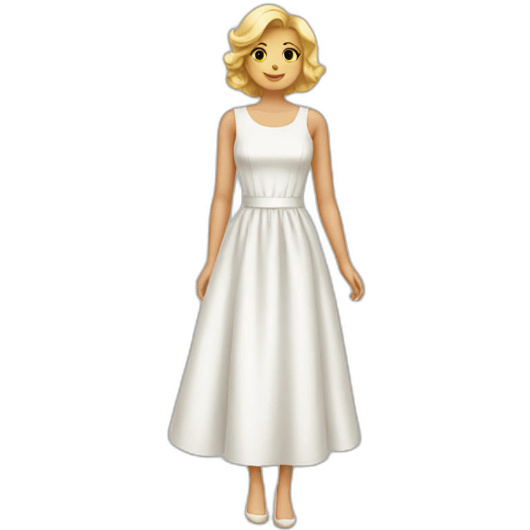 White dress emoji