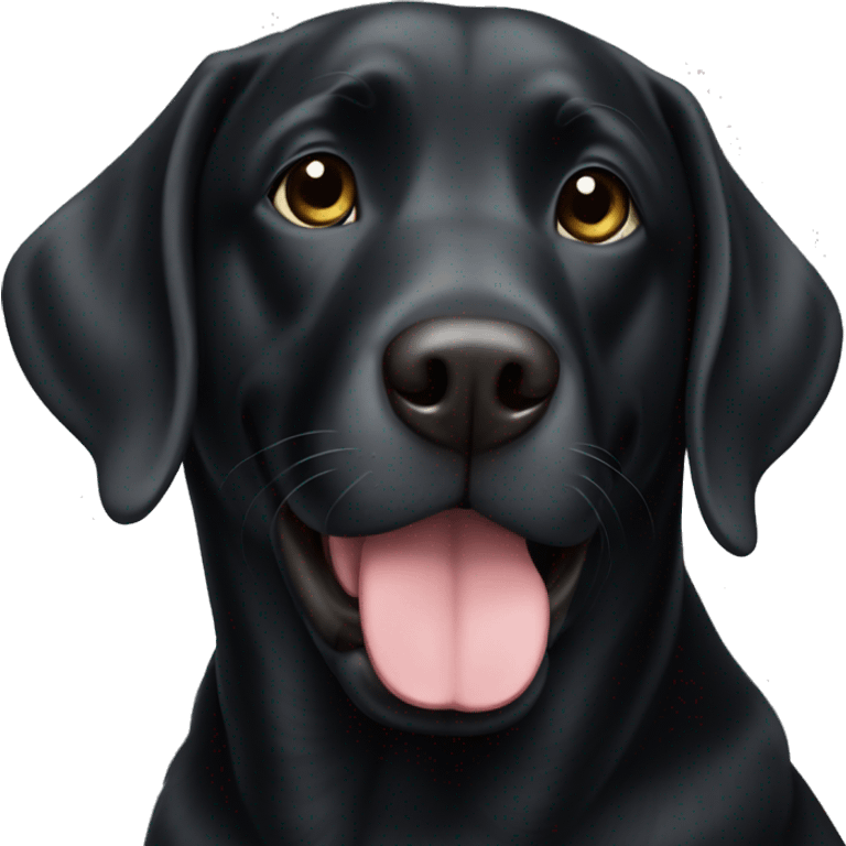 black lab emoji