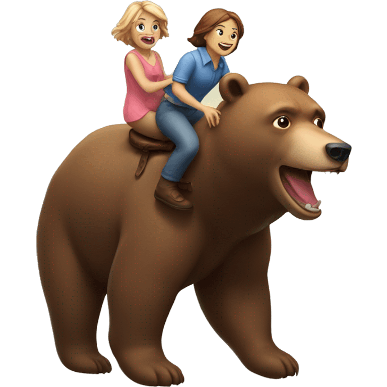 Putine riding a bear emoji