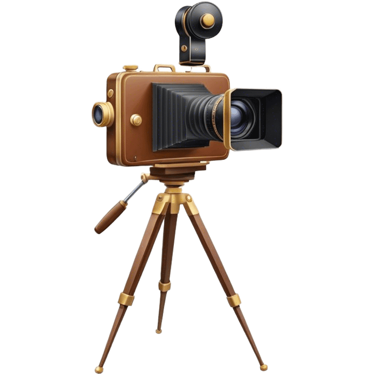 Cazneaux plate camera on tripod no viewfinder emoji