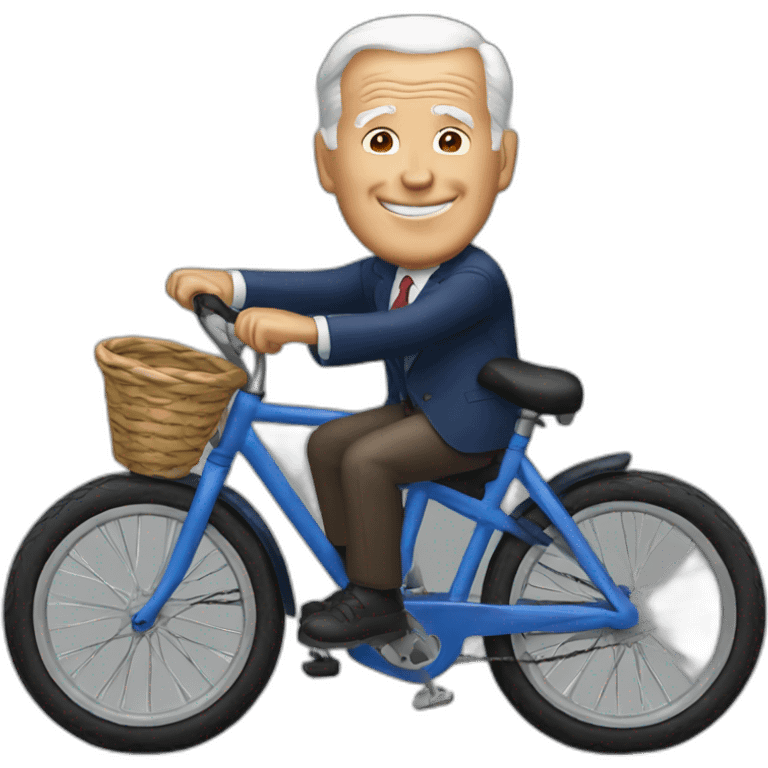 Biden bikes emoji