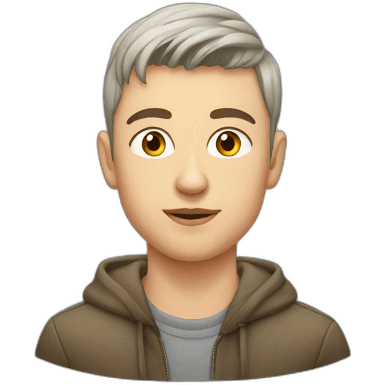 Young Slavic gay male emoji