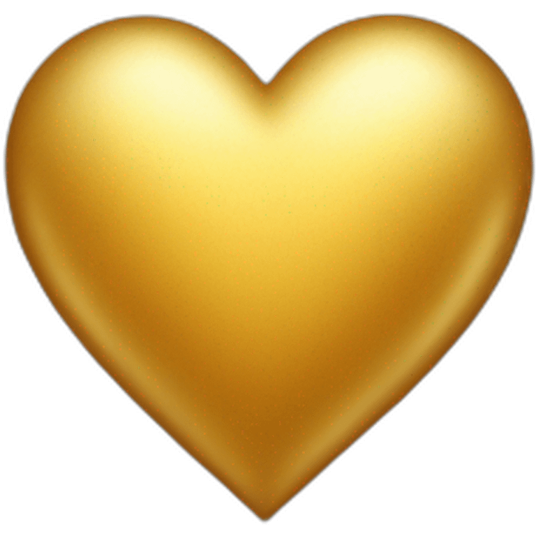 golden color heart ios emoji