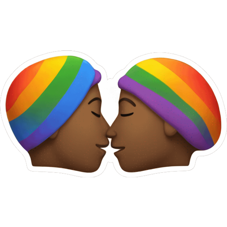 Gay people kissing emoji