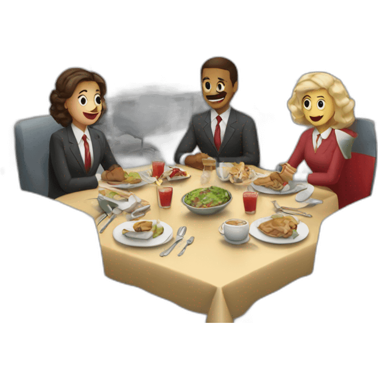 office holiday diner emoji