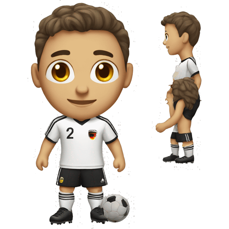 soccer player CHANGE UNIFORM TO VINTAGE GERMAN TEAM emoji