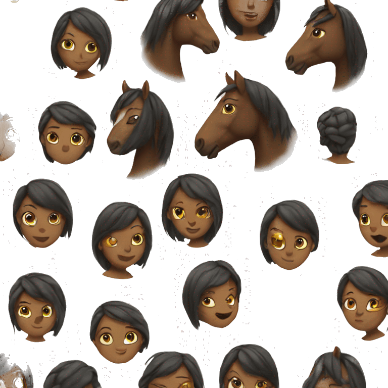 horse women emoji