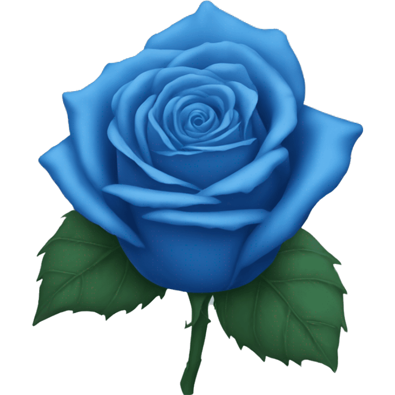 Blue rose emoji