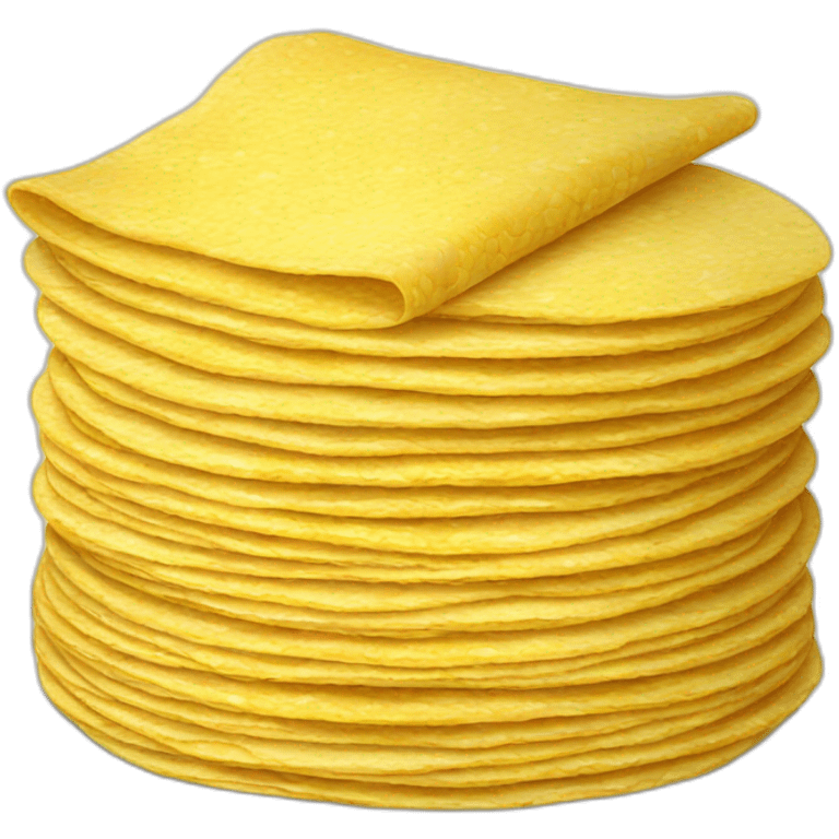 Stack of corn tortillas emoji