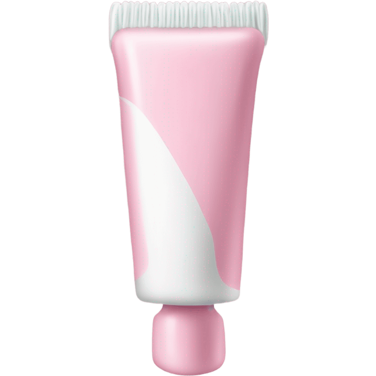 Long Pale pink toothpaste tube emoji