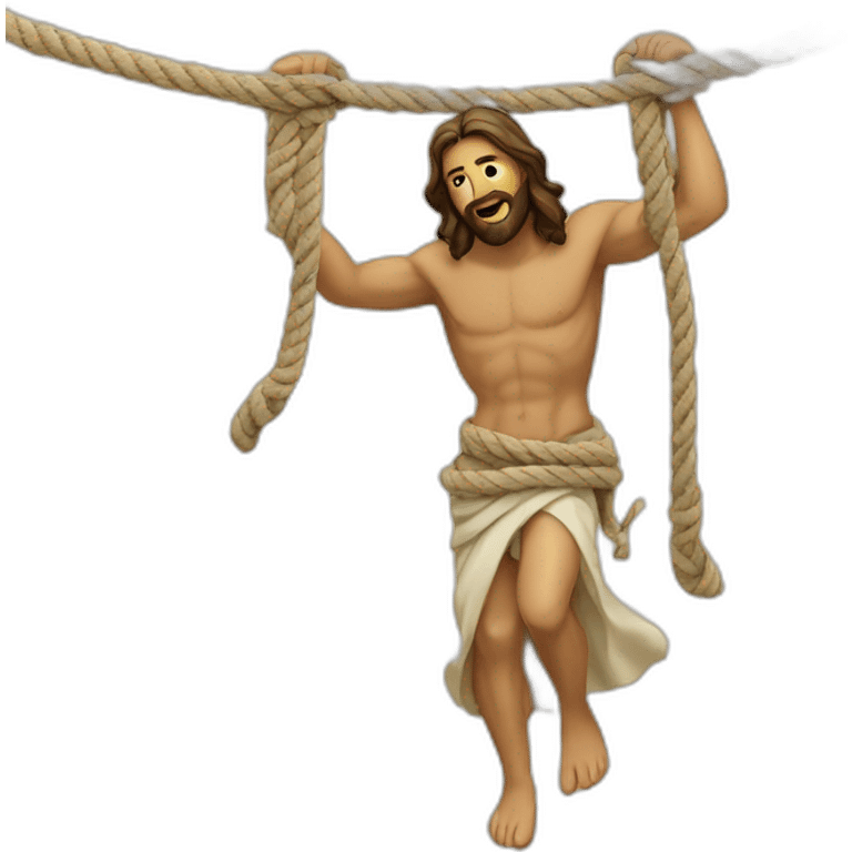 jesus and rope emoji