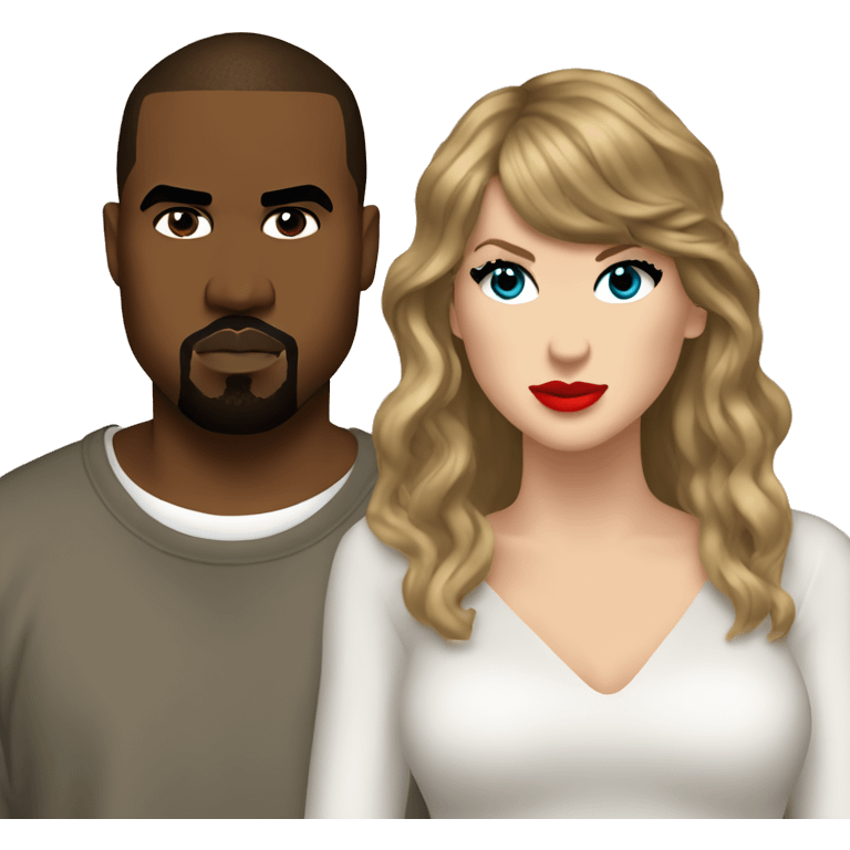 taylor swift  kanye west  emoji