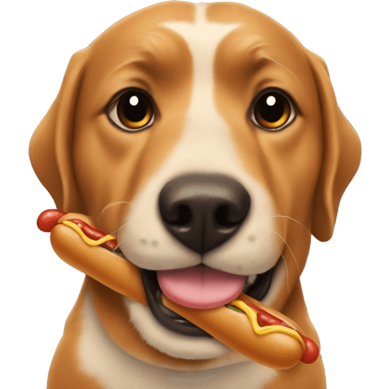 Korgi with hotdog  emoji