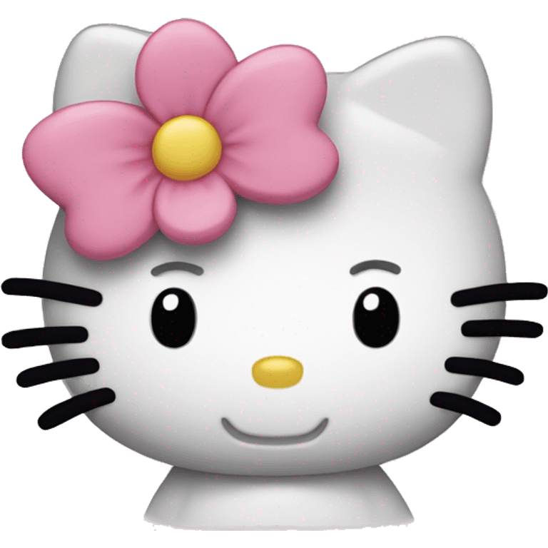 Hello kitty smiling emoji