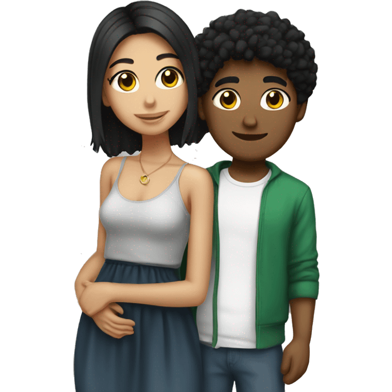 Italian 20 year old with black-haired girlfriend  emoji